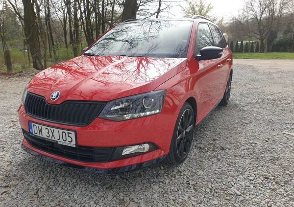 samochody osobowe Skoda Fabia cena 50900 przebieg: 61159, rok produkcji 2016 z Wrocław